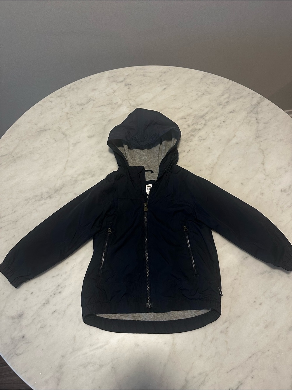 EUC, Gap toddler Soft Lined Windbreaker Jacket in Navy Blue, 3T